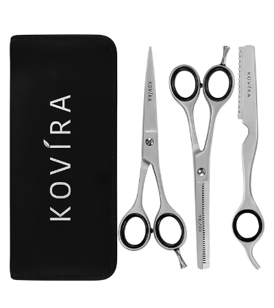 Kovira 3pc Professional Hair Cutting Scissor Set